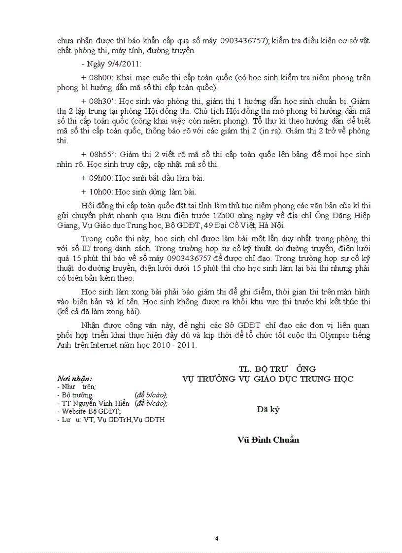 image for page HD tổ chức thi IOE