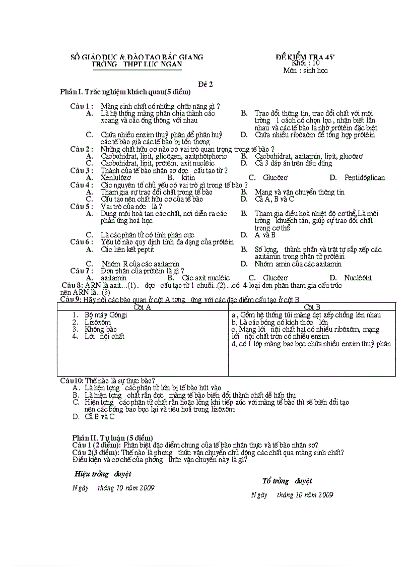 image for page Ktra 1 tiet sinh 10 cb