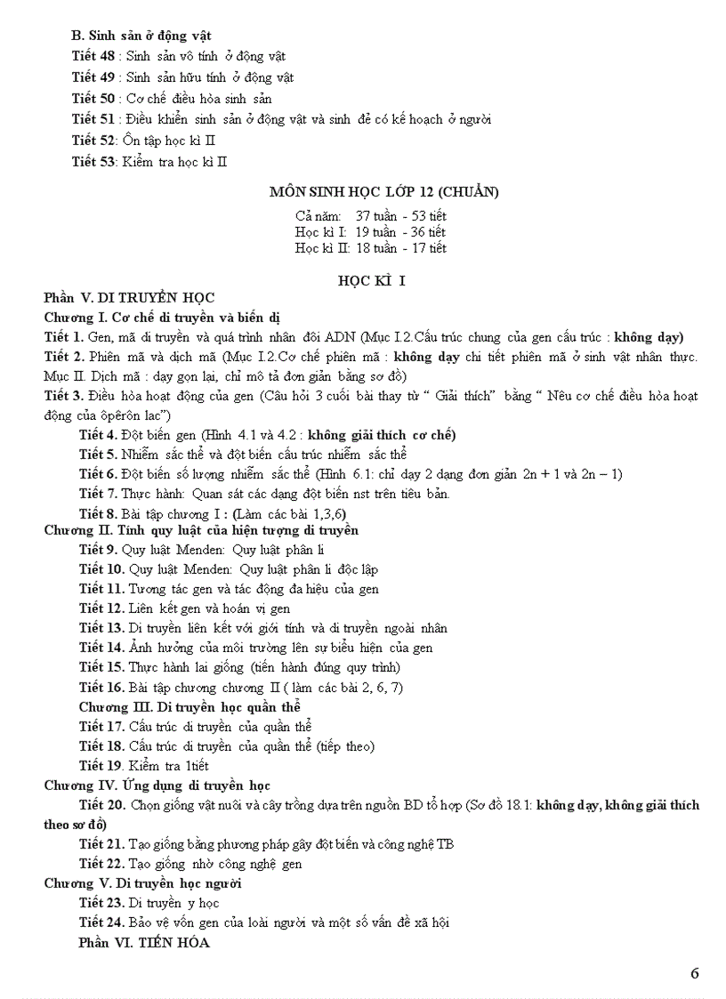 image for page Phân phối chương trình SH cơ bản có giảm tải