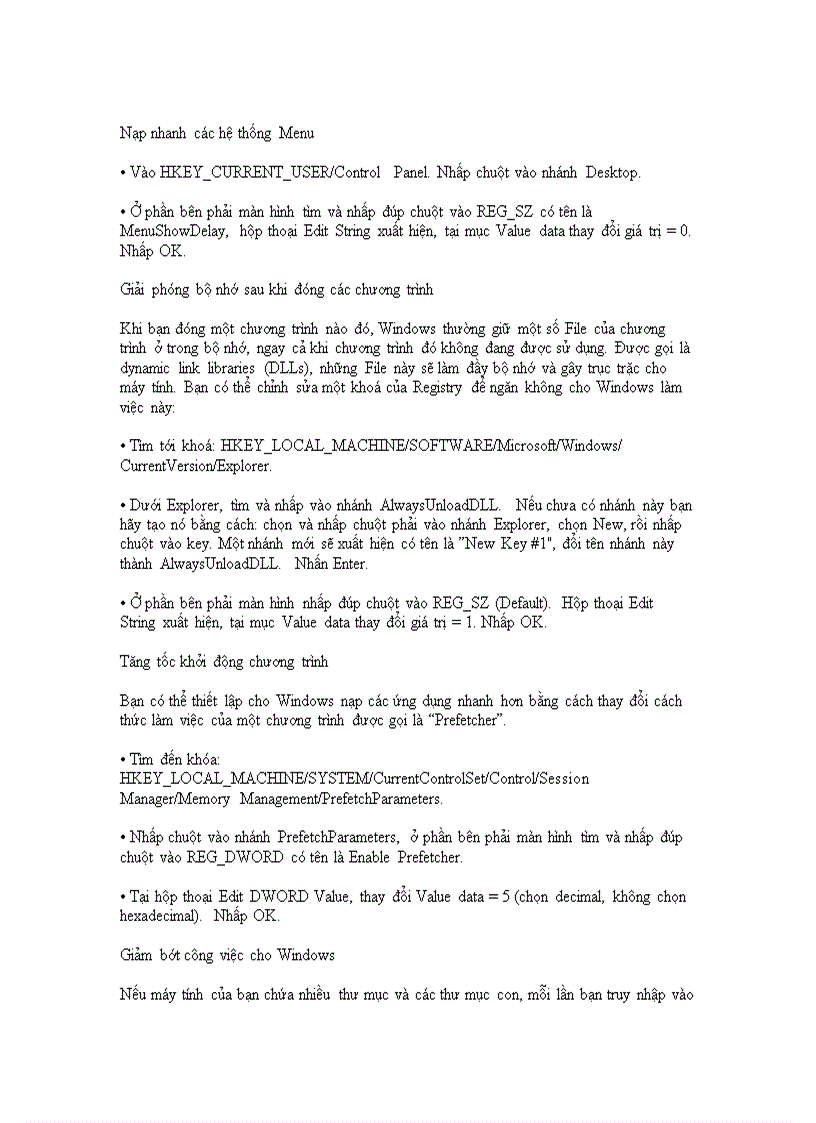 image for page Tăng tốc máy tính chỉ bằng vài thao tác click chuột