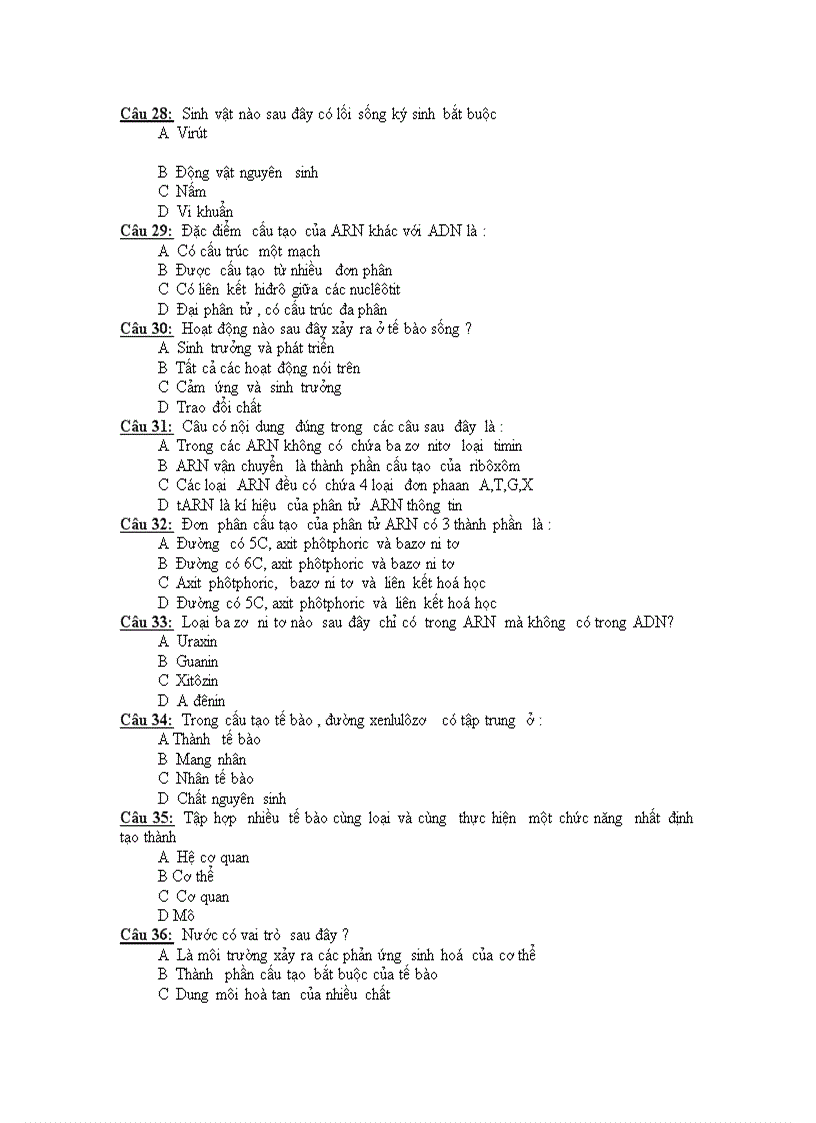 image for page Tham khảo trắc nghiệm 10 cb hki