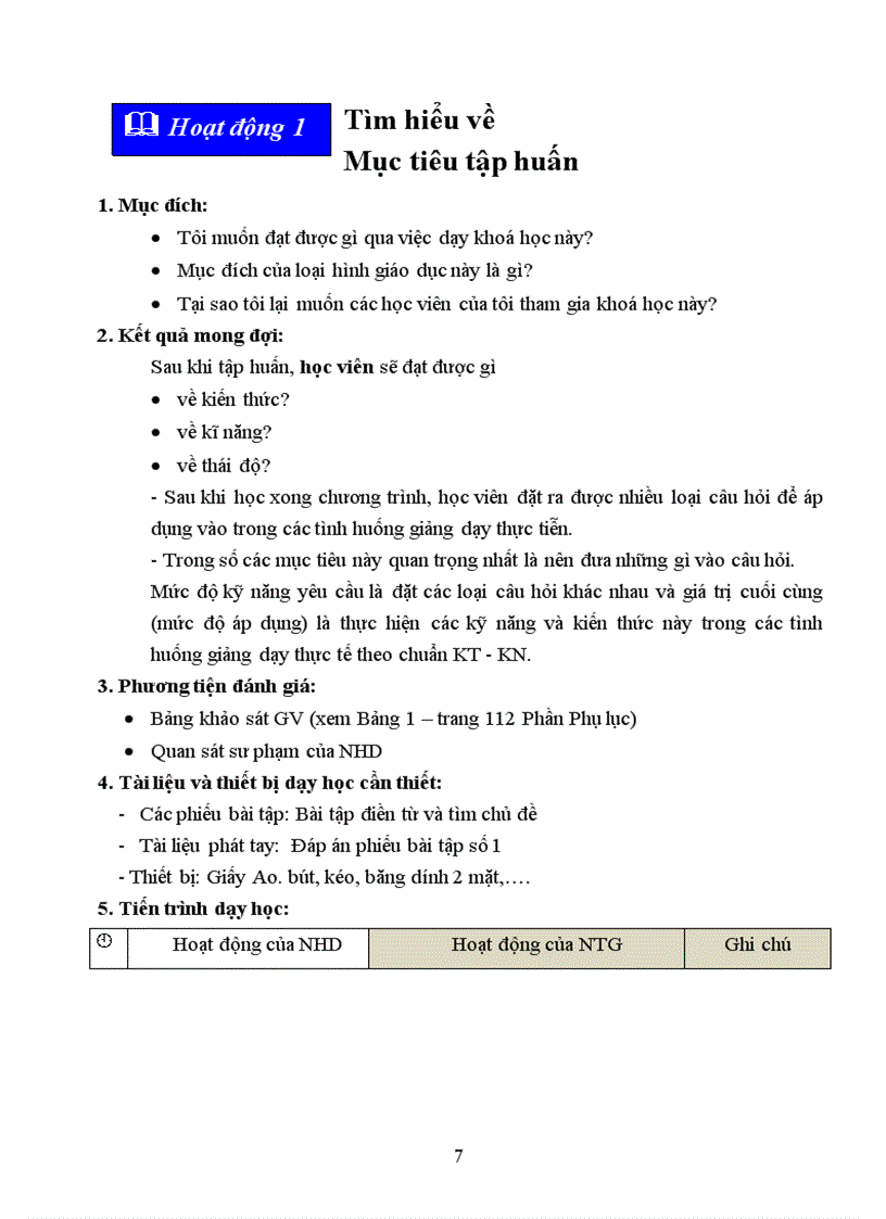 image for page Thực hiện dạy học và kiểm tra đánh giá