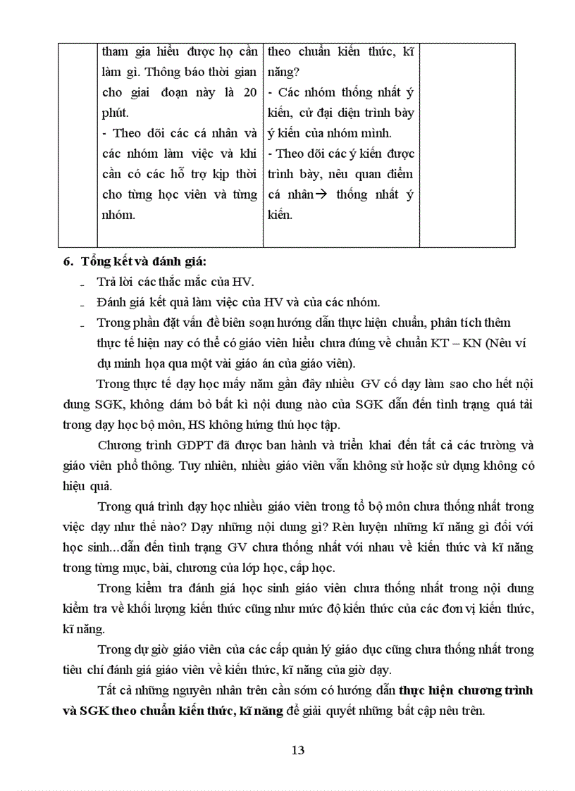 image for page Thực hiện dạy học và kiểm tra đánh giá