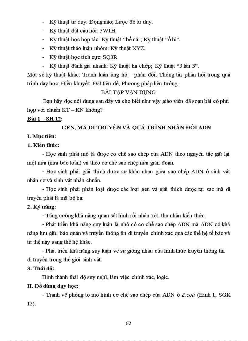 image for page Thực hiện dạy học và kiểm tra đánh giá