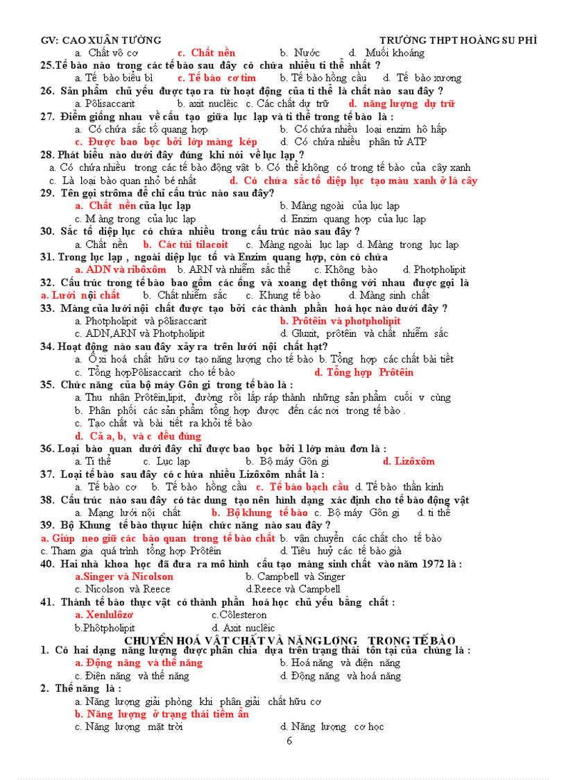 image for page Trac nghiem sh10 hki