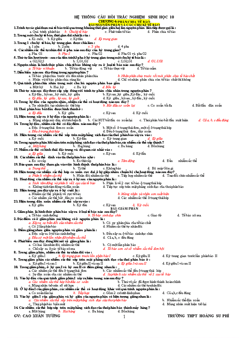 image for page Trac nghiem sh10 hkii