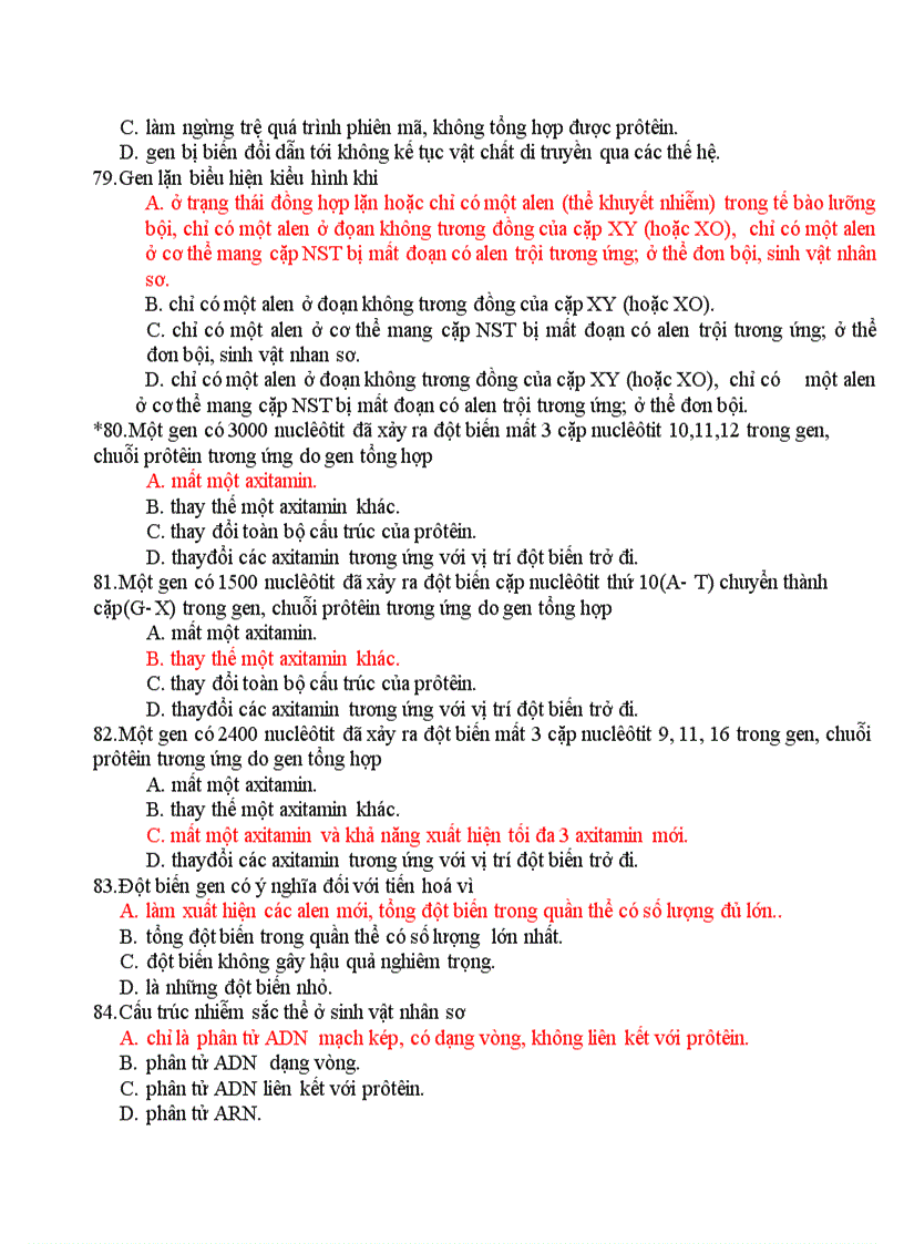 image for page Trắc Nghiệm Sinh 12