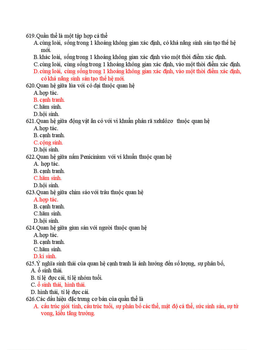 image for page Trắc Nghiệm Sinh 12