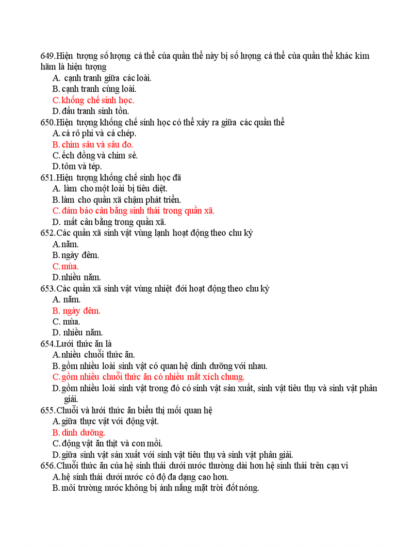 image for page Trắc Nghiệm Sinh 12