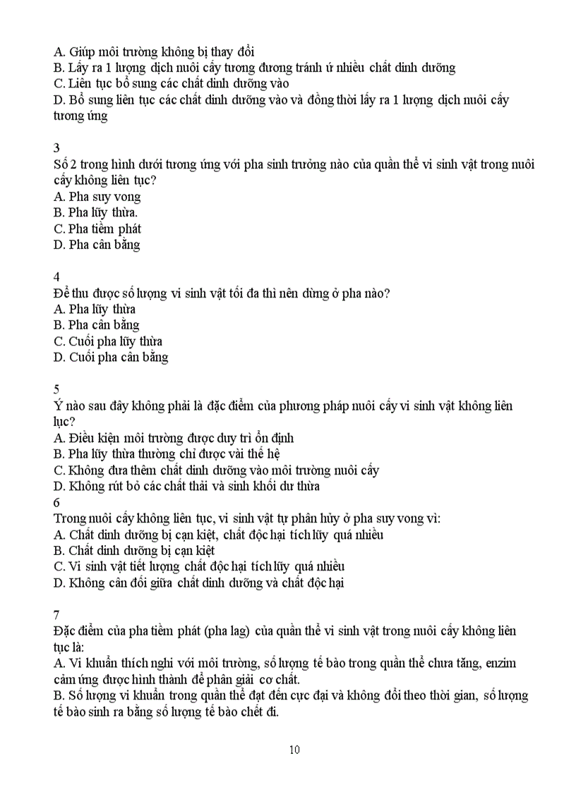 image for page Trắc nghiệm sinh học 10 theo từng bài trong SGK HK II