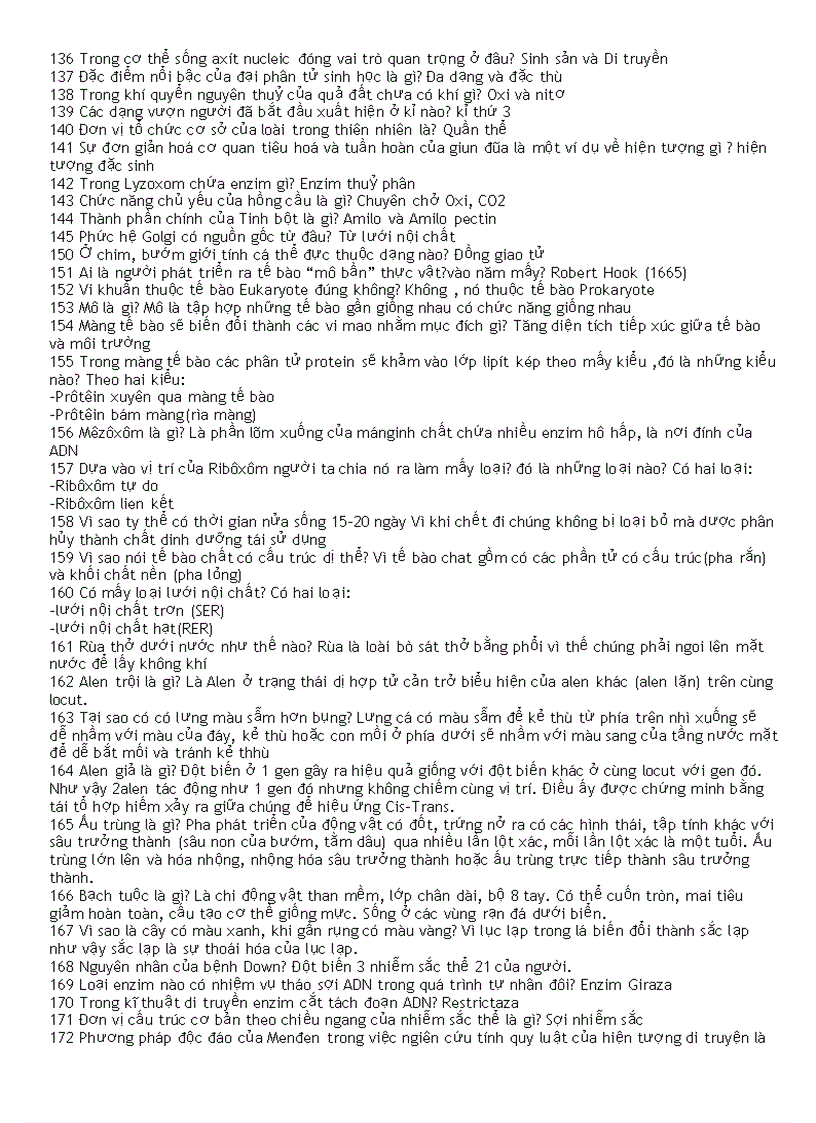 image for page Ba trăm câu hỏi nhanh sinh học