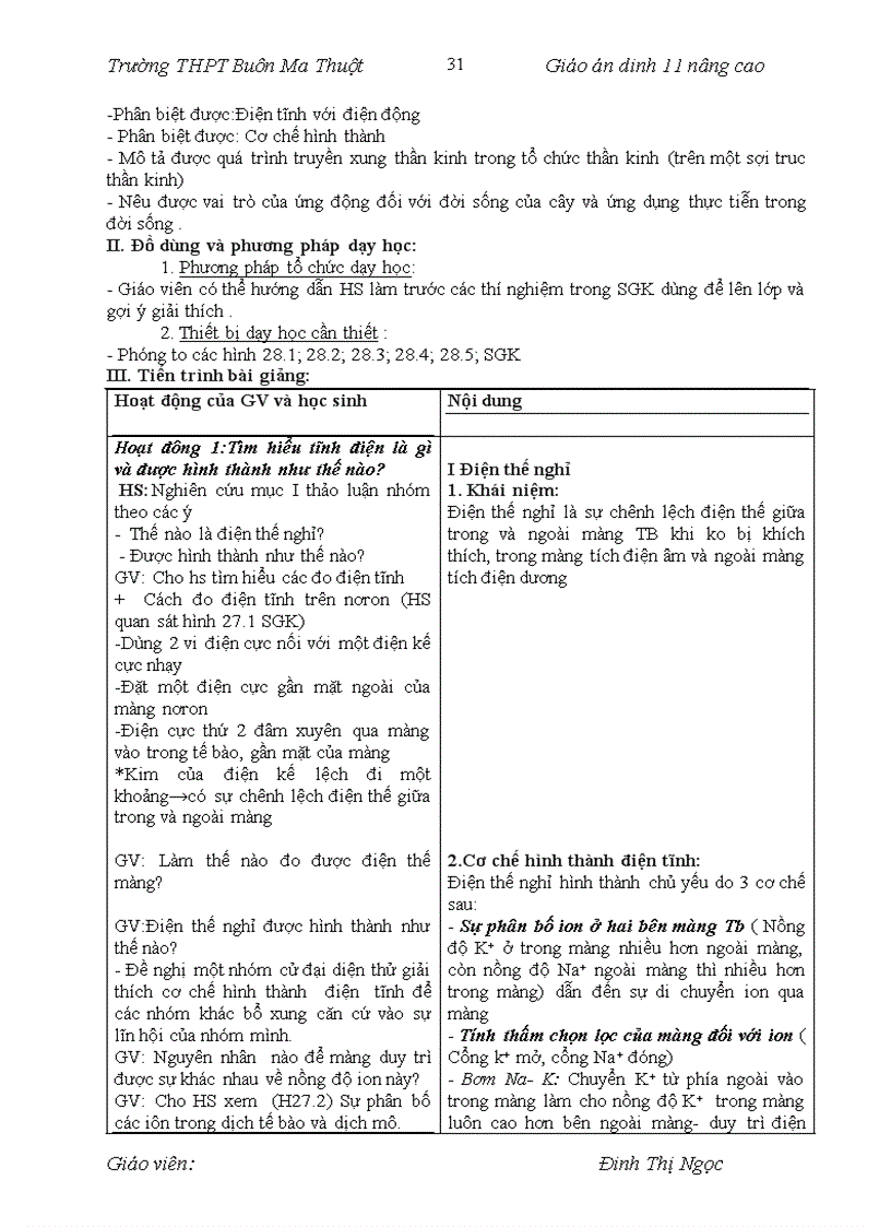 image for page Bài 18 đến bài 28 sinh 11 nâng cao