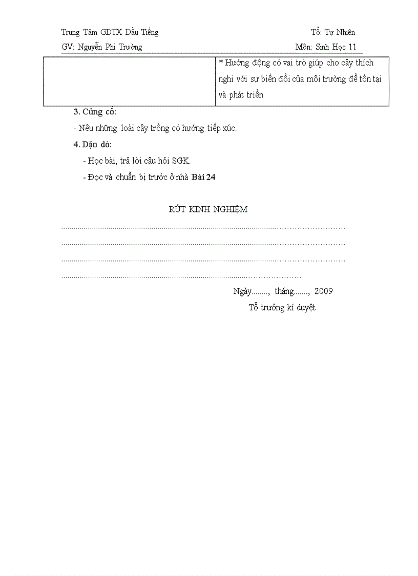 image for page Bài 23 Sinh học 11 Căn bản