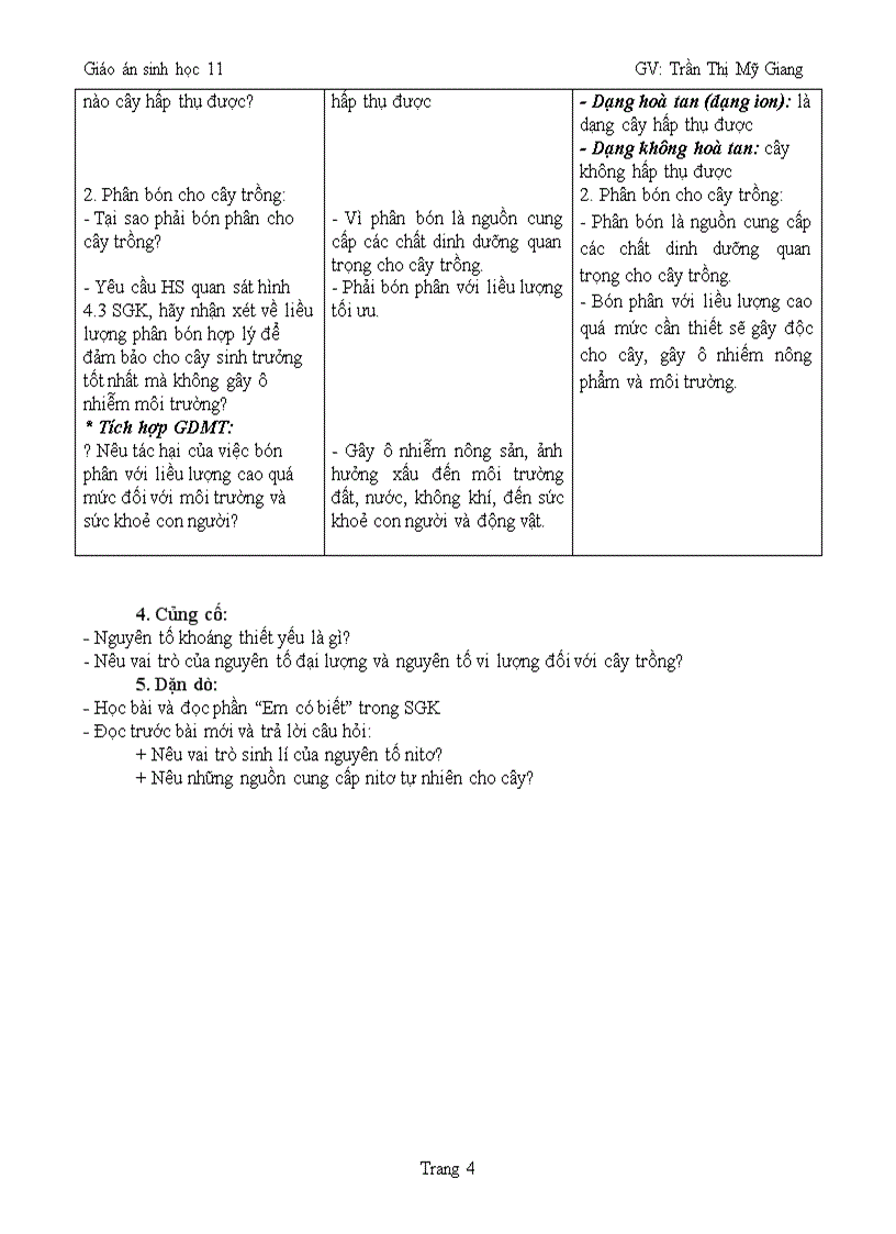 image for page Bài 4 sinh học 11 các nguyên tố khoáng