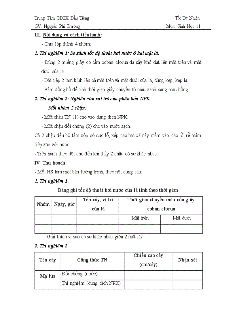 image for page Bai 7 Sinh Hoc 12 can ban