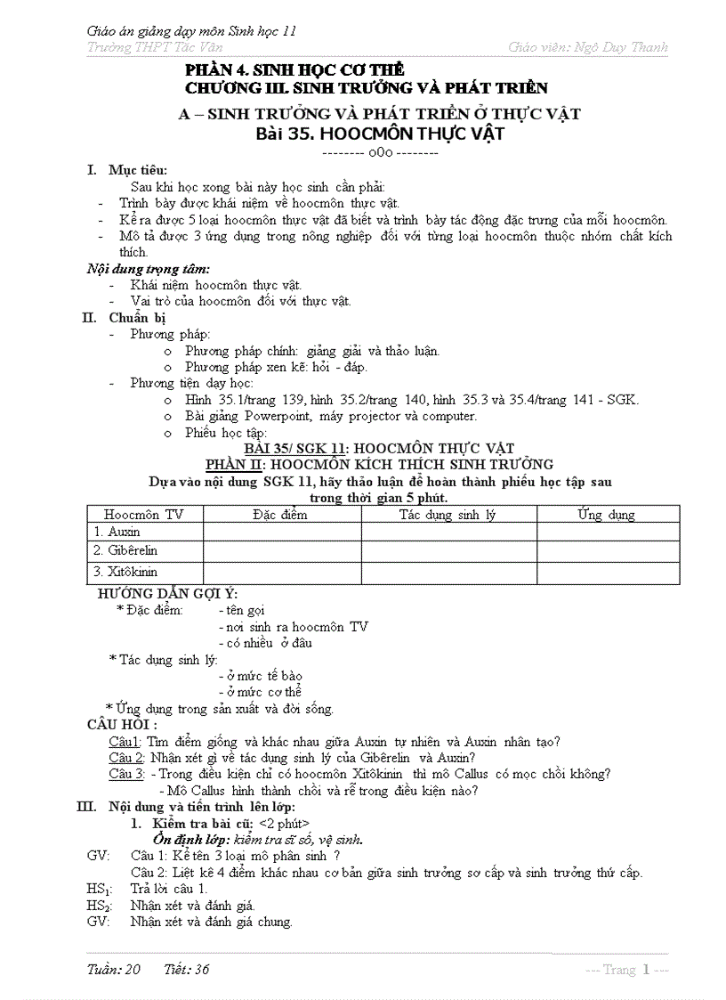 Bai35 hoocmon thuc vat doc