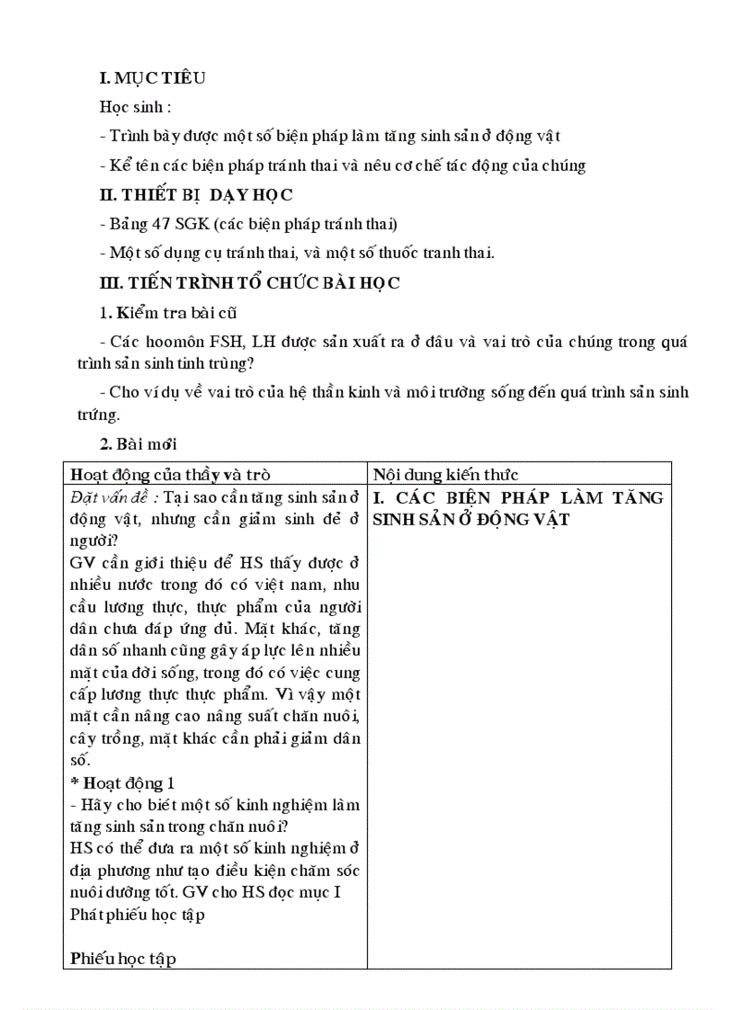image for page Bộ giáo án sinh hoc 11 cơ bản