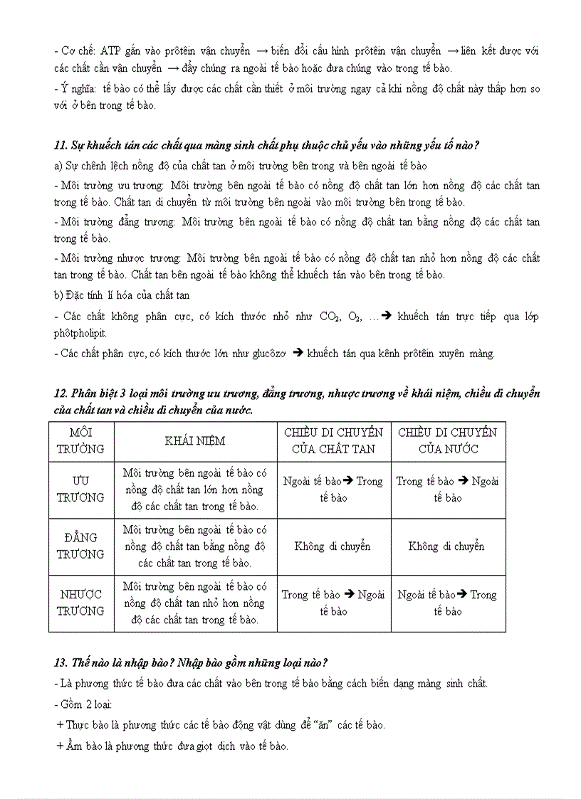 image for page Đề cương ôn tập sinh học 10