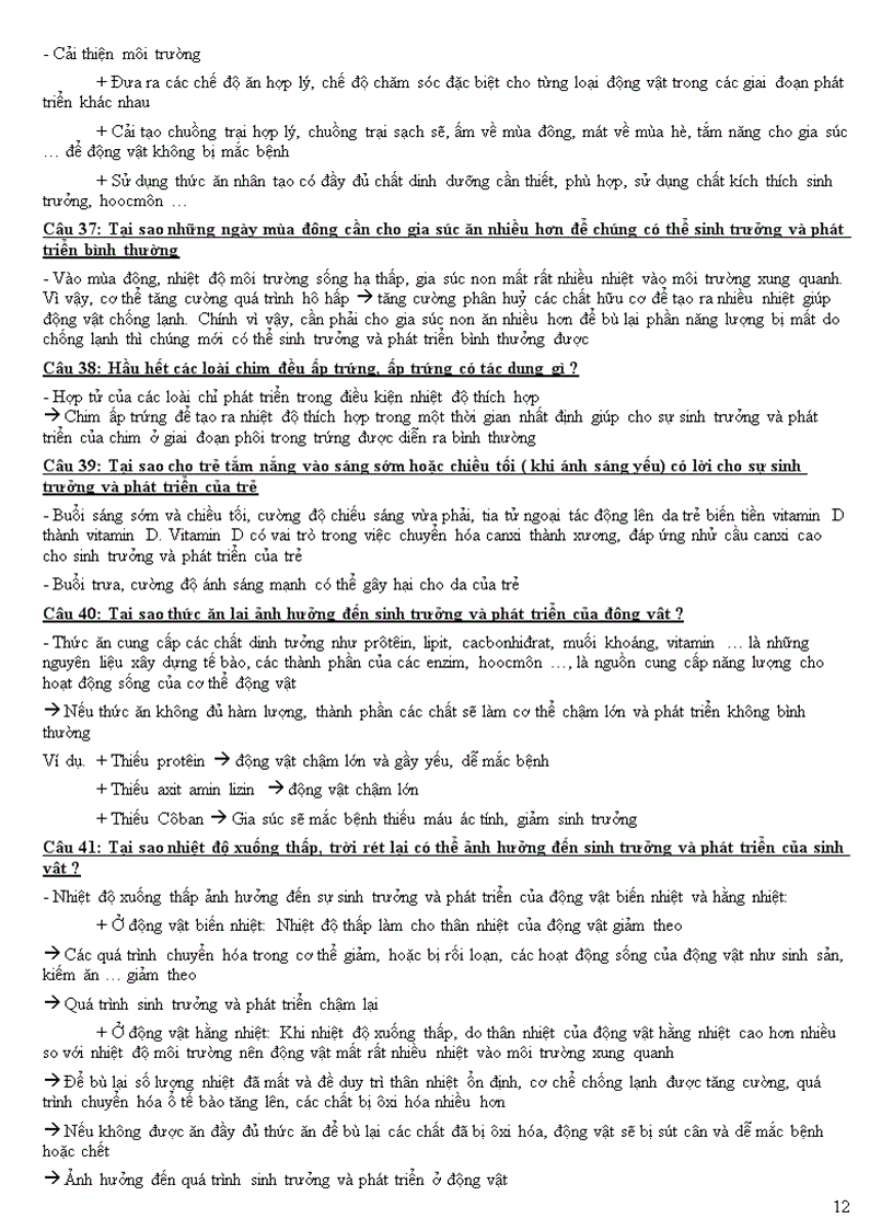 image for page Đề cương sinh học 11 HK2