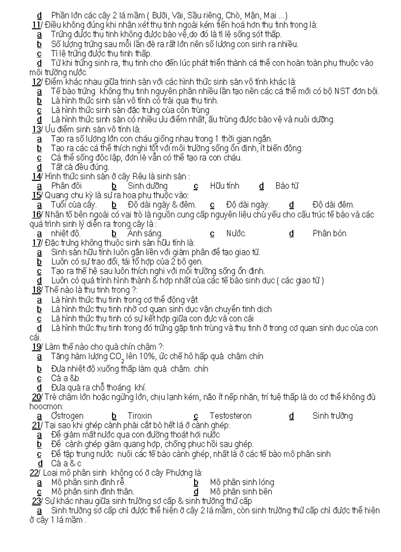 image for page Đề KT Sinh 11 HK II 1