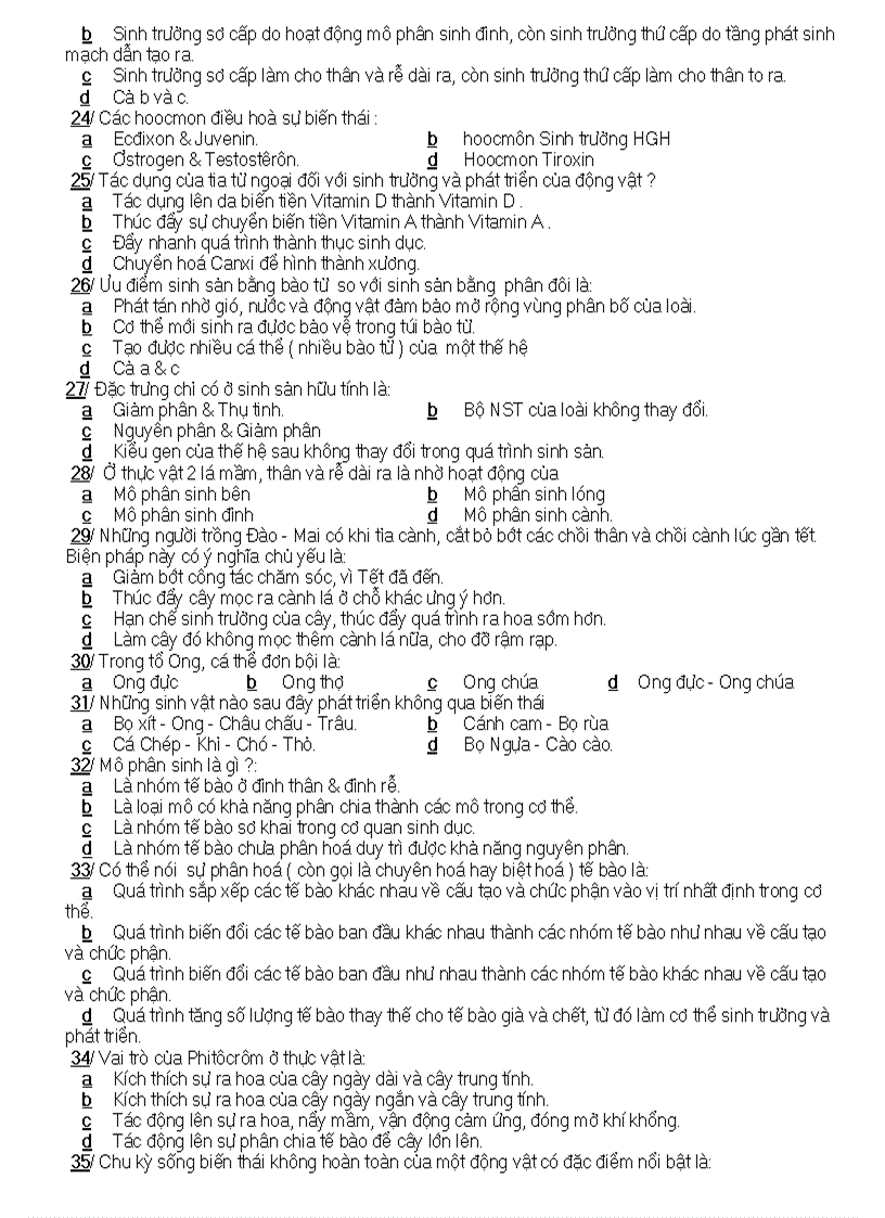 image for page Đề KT Sinh 11 HK II 1