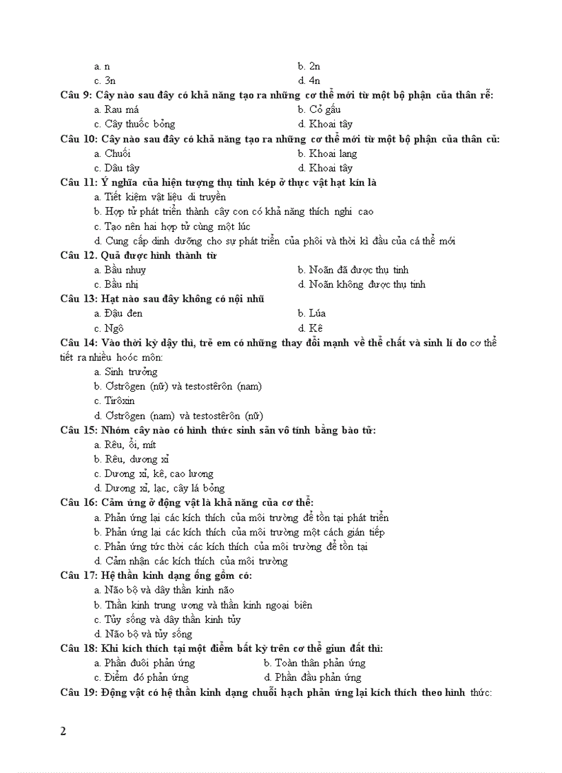 image for page Đề Sinh 11 KT HK II số 11