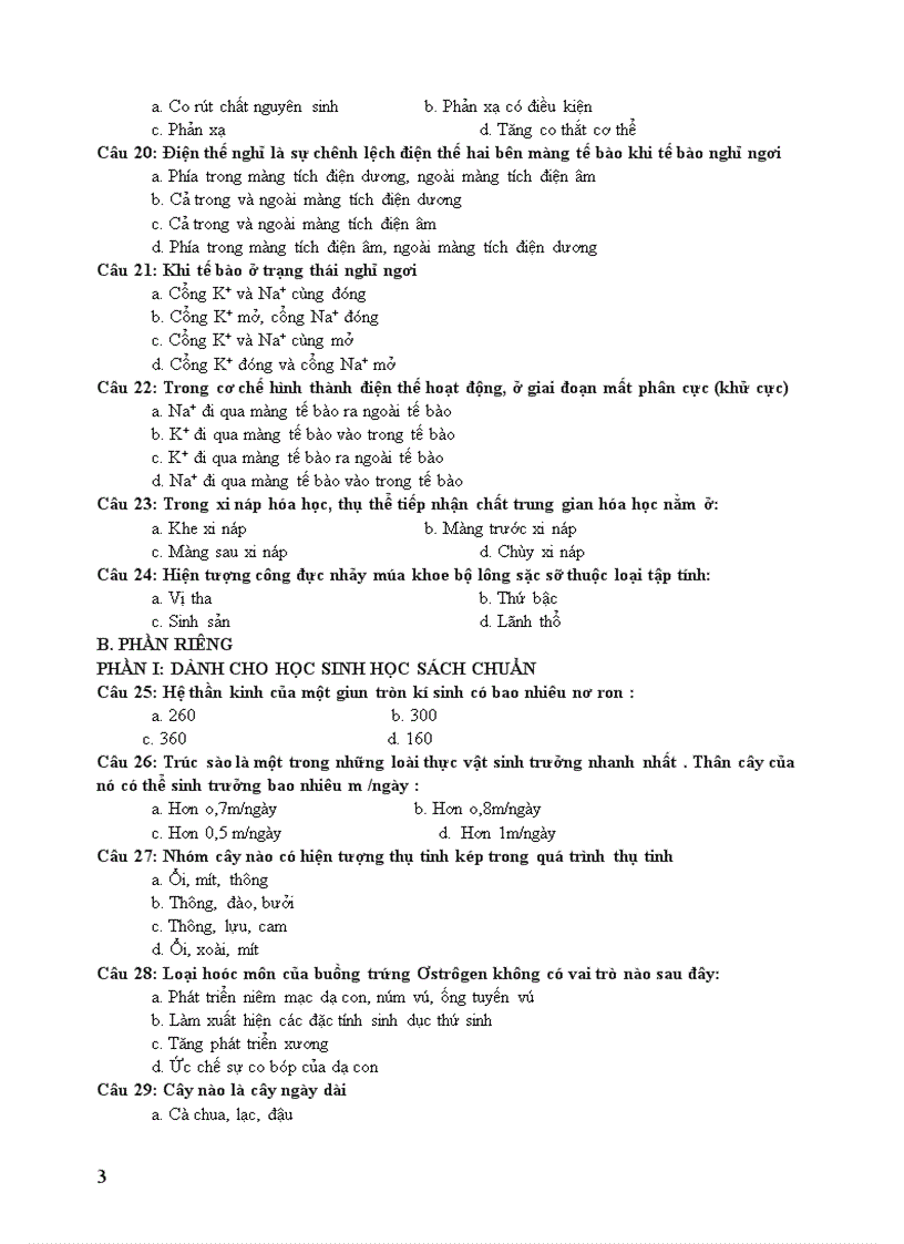 image for page Đề Sinh 11 KT HK II số 11