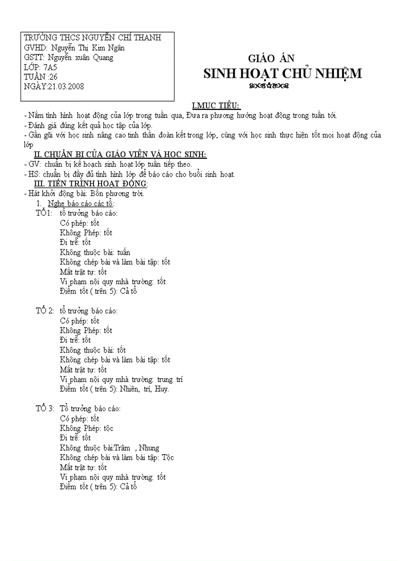 image for page Giao an chu nhiem lop 7