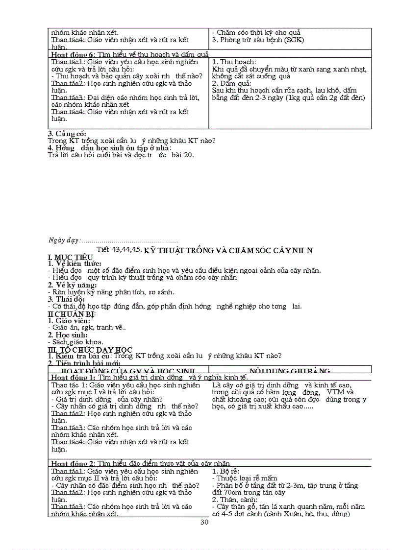 image for page Giáo án môn nghề làm vườn khối 11 đầy đủ