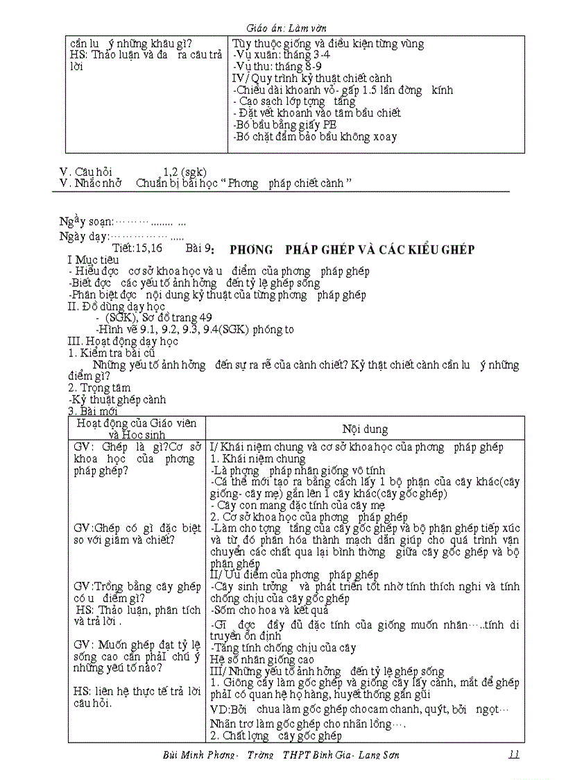 image for page Giáo án nghề làm vườn đầy đủ 105 tiết