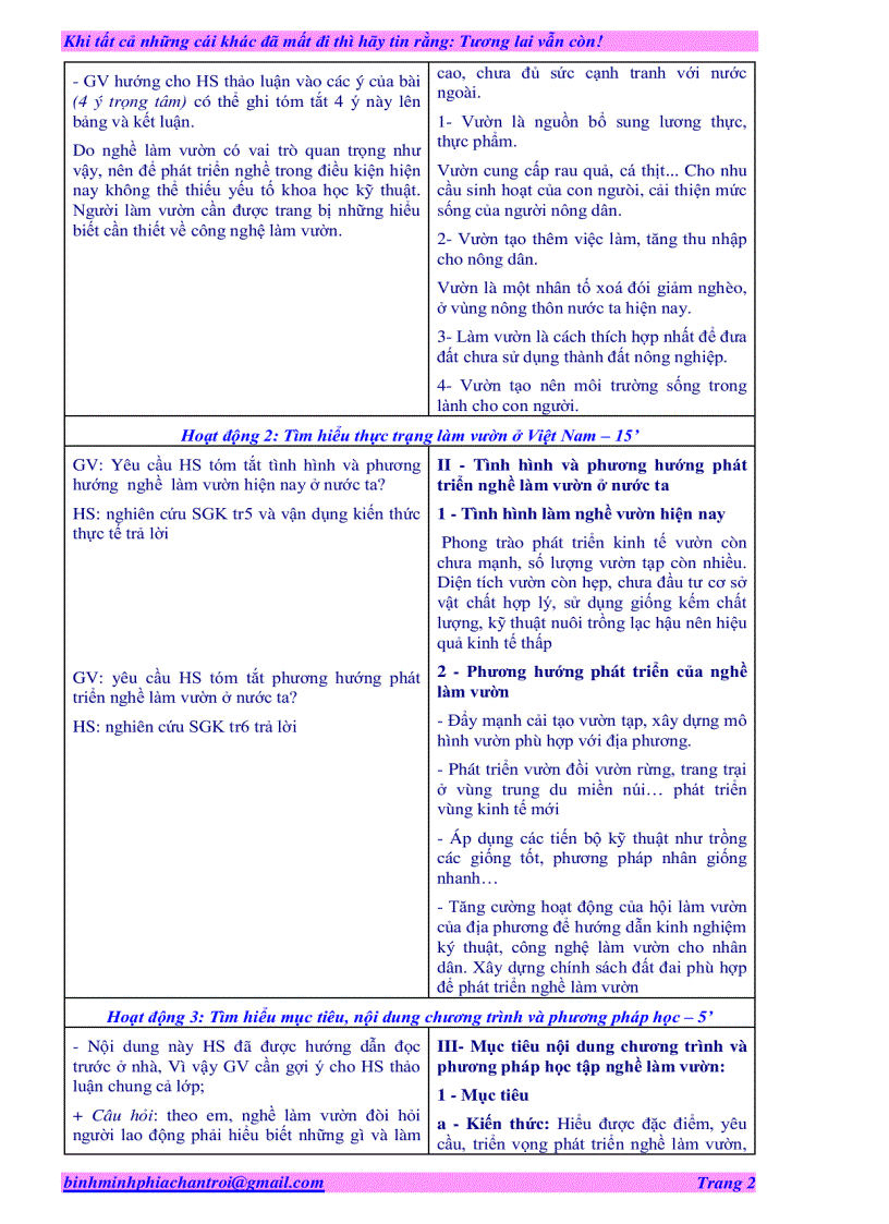 image for page Giáo án nghề làm vườn hot new