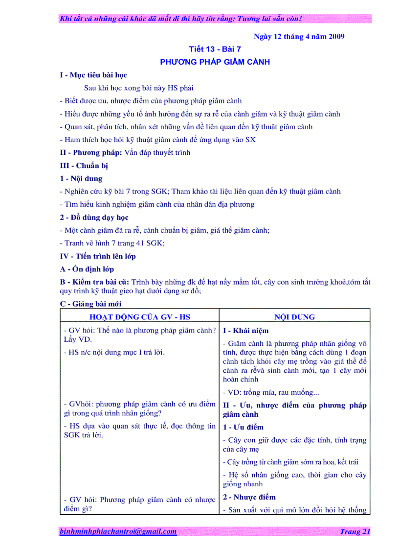 image for page Giáo án nghề làm vườn hot new