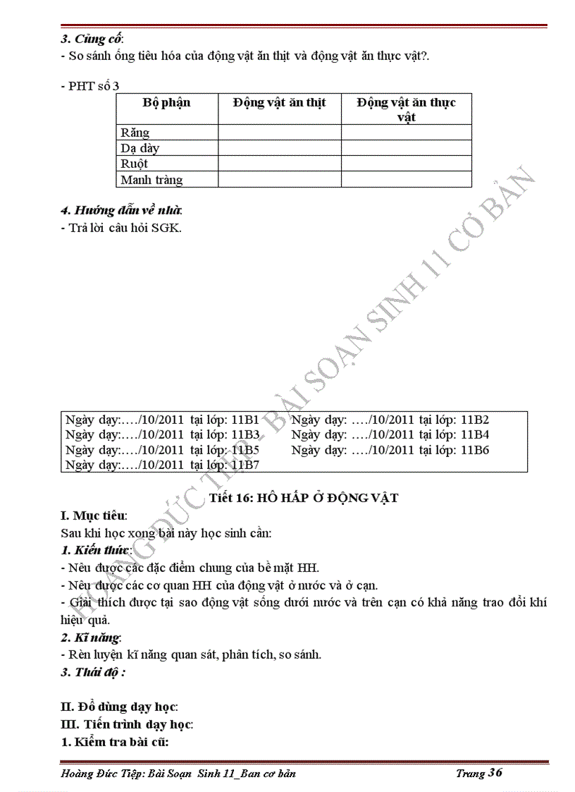 image for page Giáo án sinh 11 2cột tuyệt đẹp