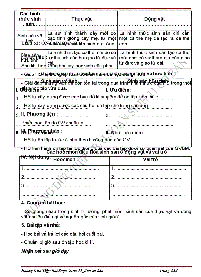 image for page Giáo án sinh 11 2cột tuyệt đẹp