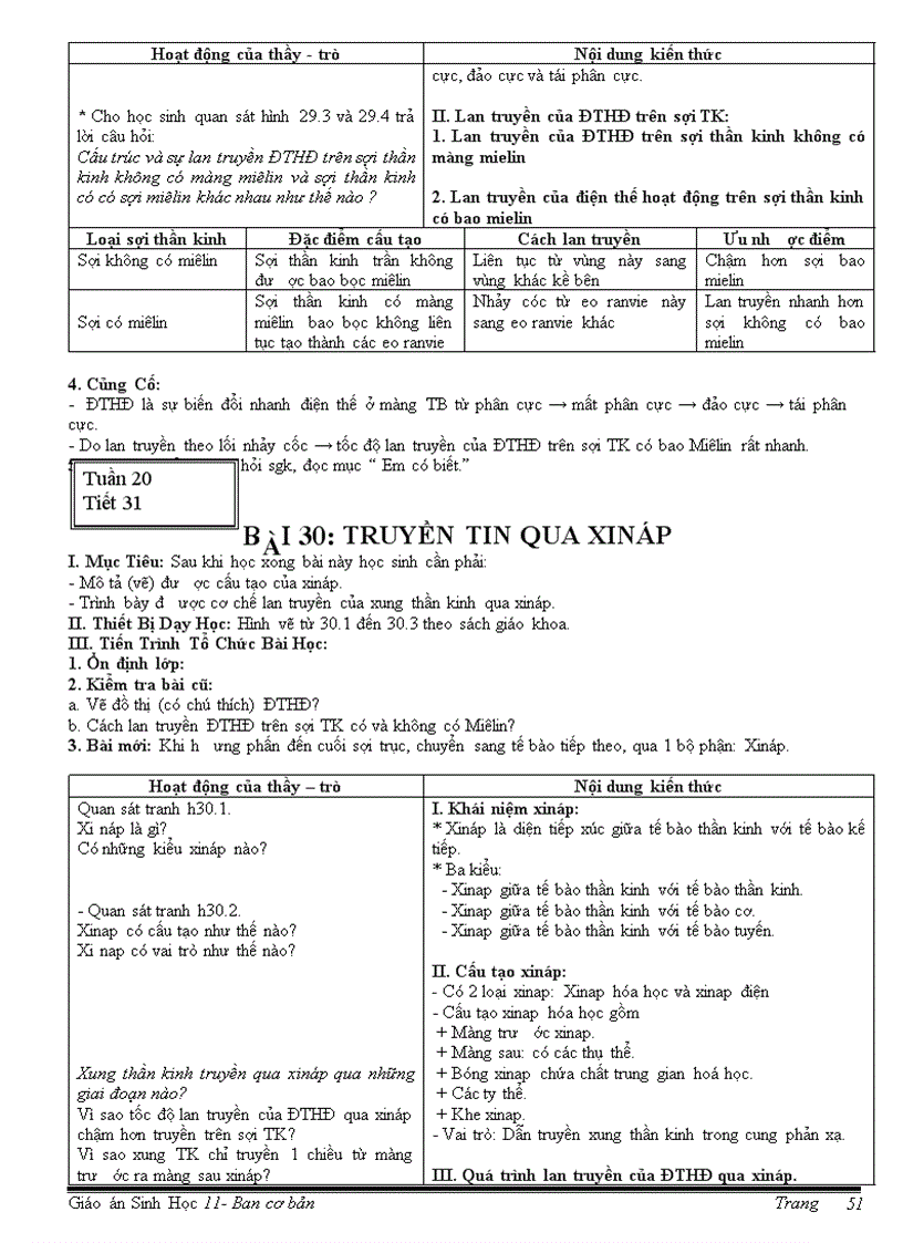 image for page Giáo án sinh 11 CB HKI