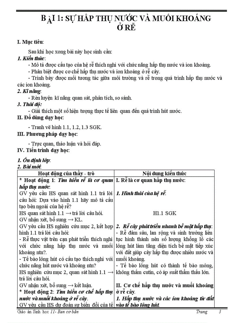 image for page Giáo án sinh 11 cơ bản trọn bộ