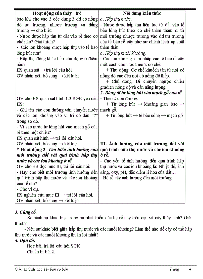 image for page Giáo án sinh 11 cơ bản trọn bộ