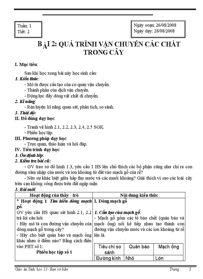 image for page Giáo án sinh 11 cơ bản trọn bộ