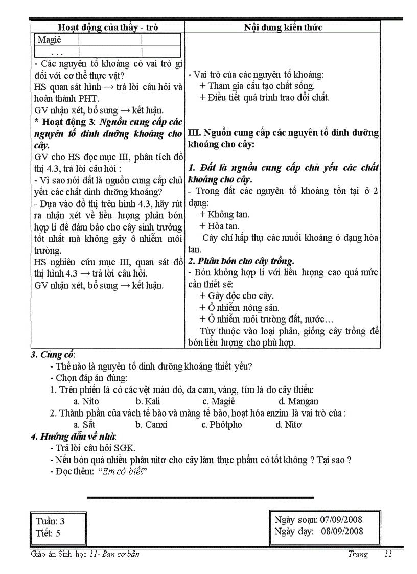 image for page Giáo án sinh 11 cơ bản trọn bộ