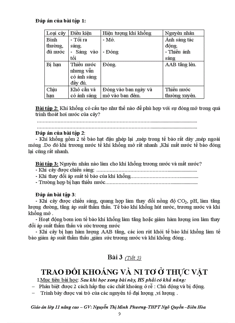 image for page Giáo án sinh 11 nâng cao