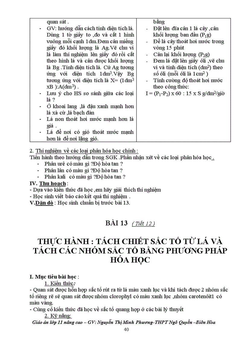 image for page Giáo án sinh 11 nâng cao