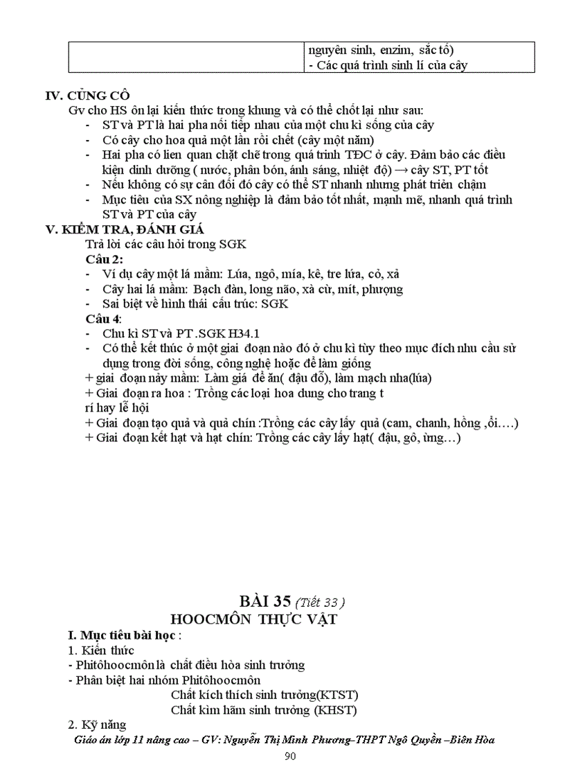 image for page Giáo án sinh 11 nâng cao