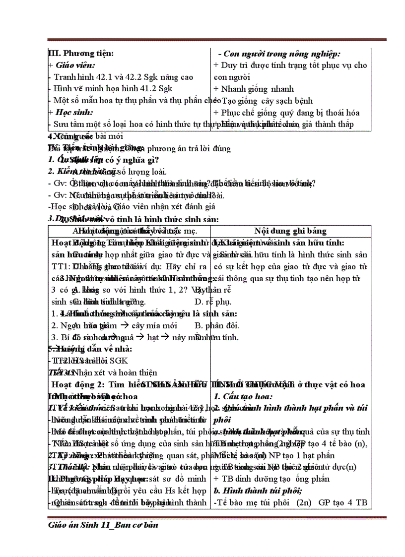 image for page Giáo án Sinh 11 Cơ bản 2