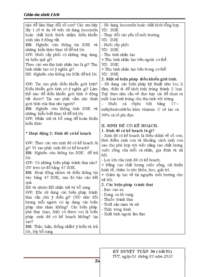 image for page Giáo án Sinh 11 Cơ bản 4