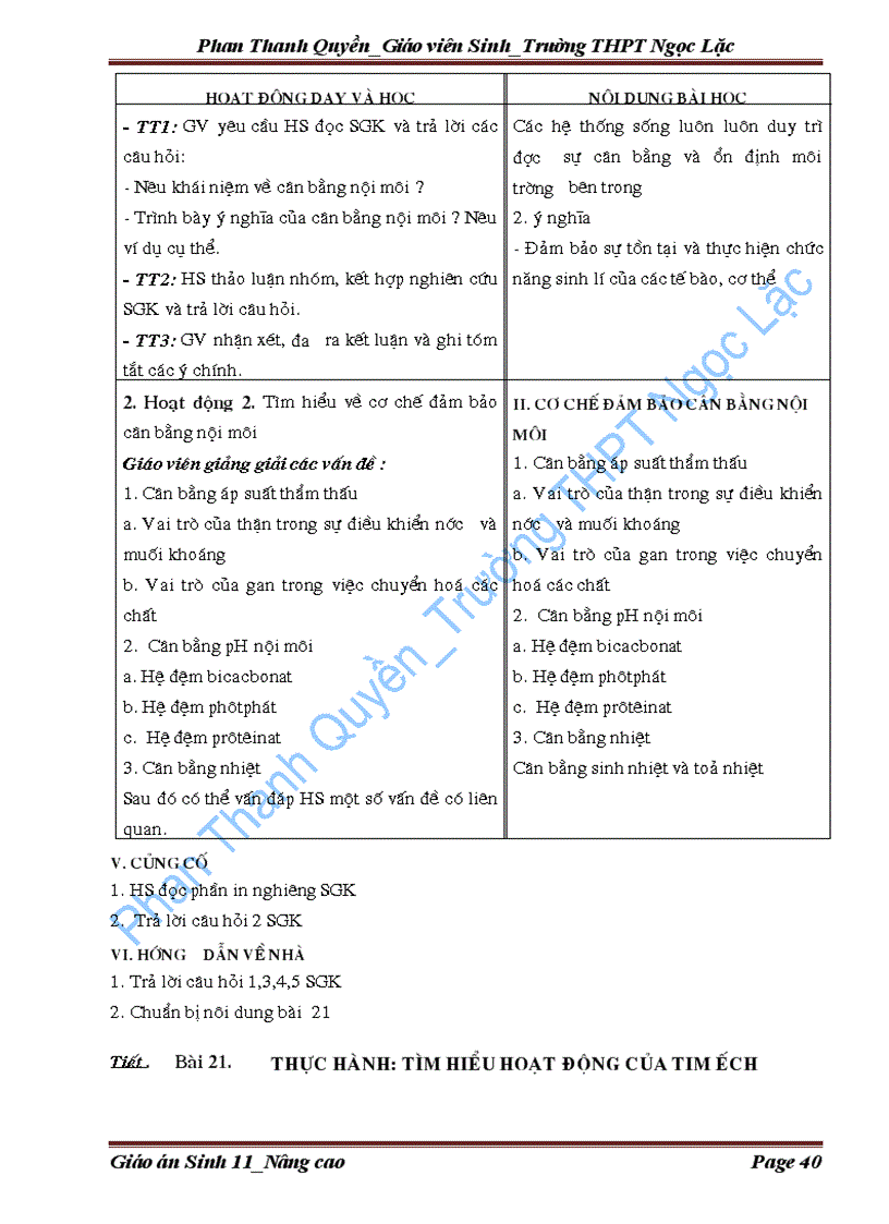 image for page Giáo án Sinh 11 Nang cao 1