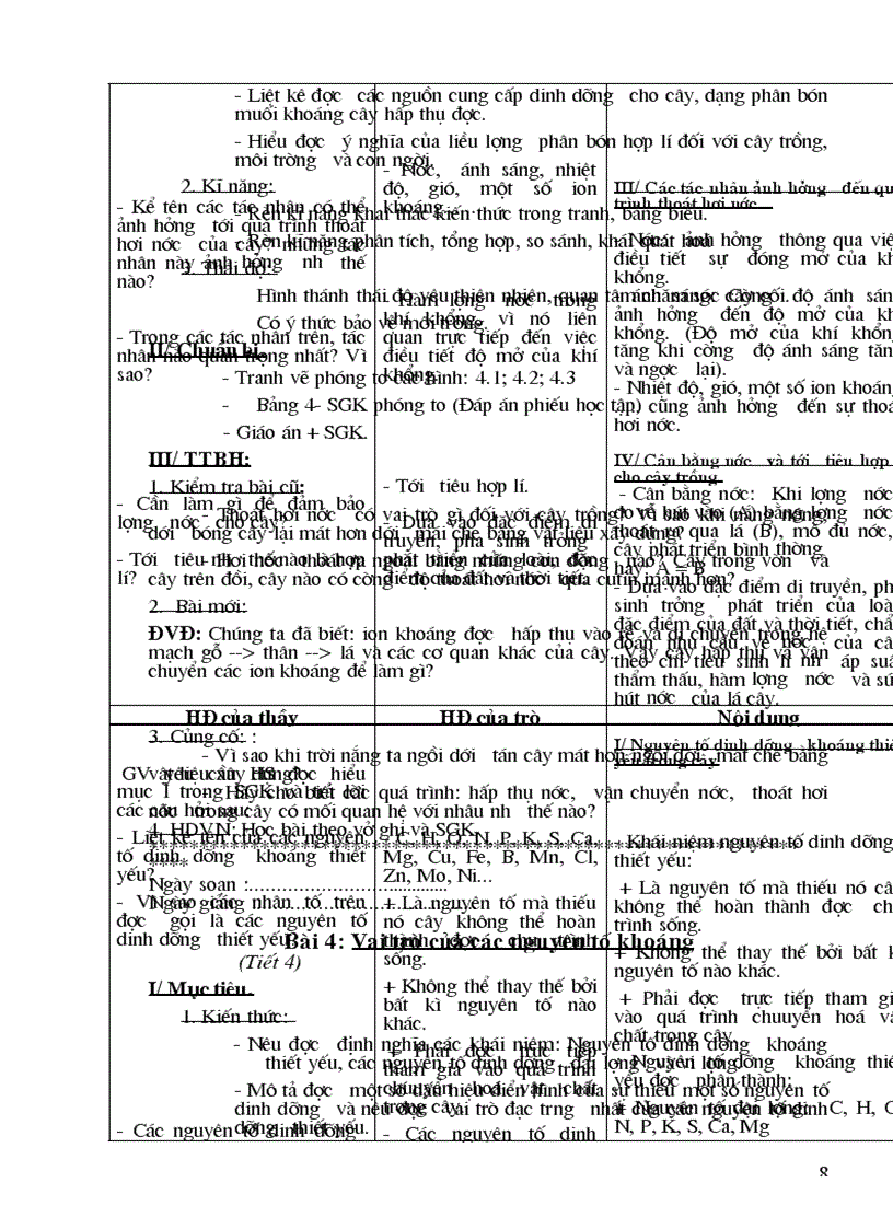 image for page Giáo án sinh hoc 11 cả năm CB chuẩn KTKN