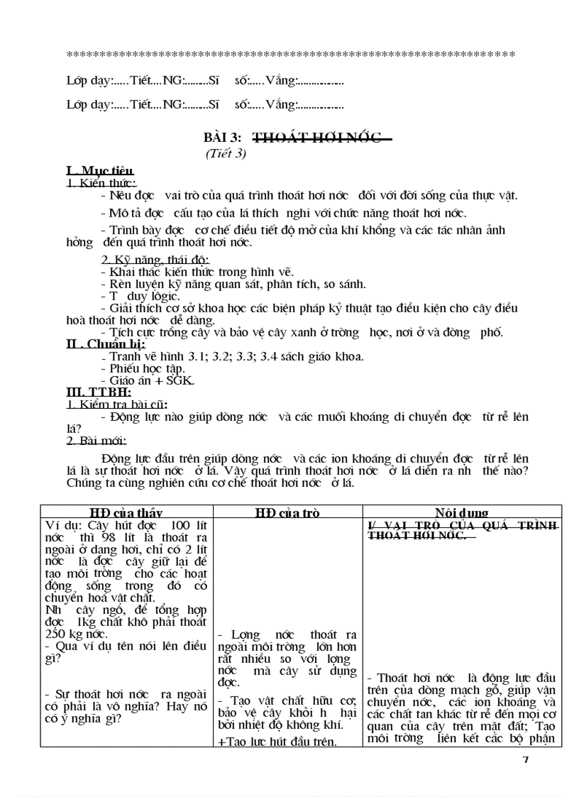 image for page Giáo án sinh học 11 CB