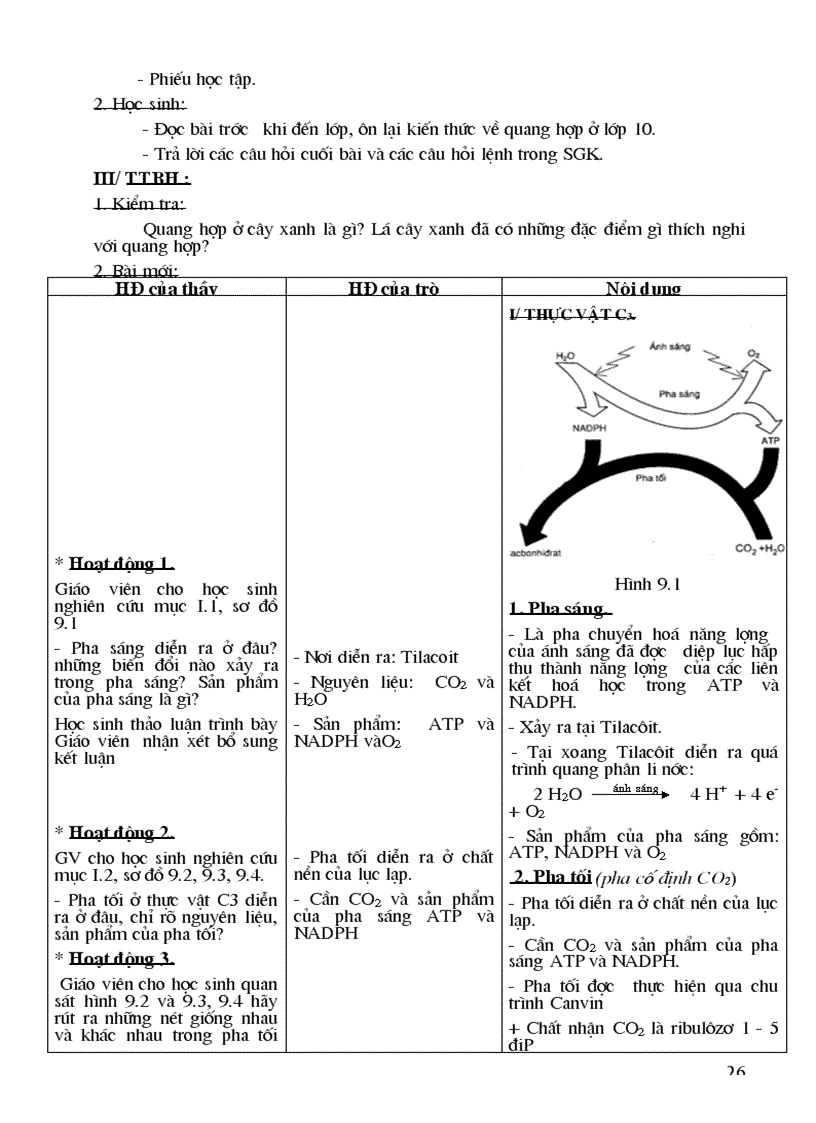 image for page Giáo án sinh học 11 CB