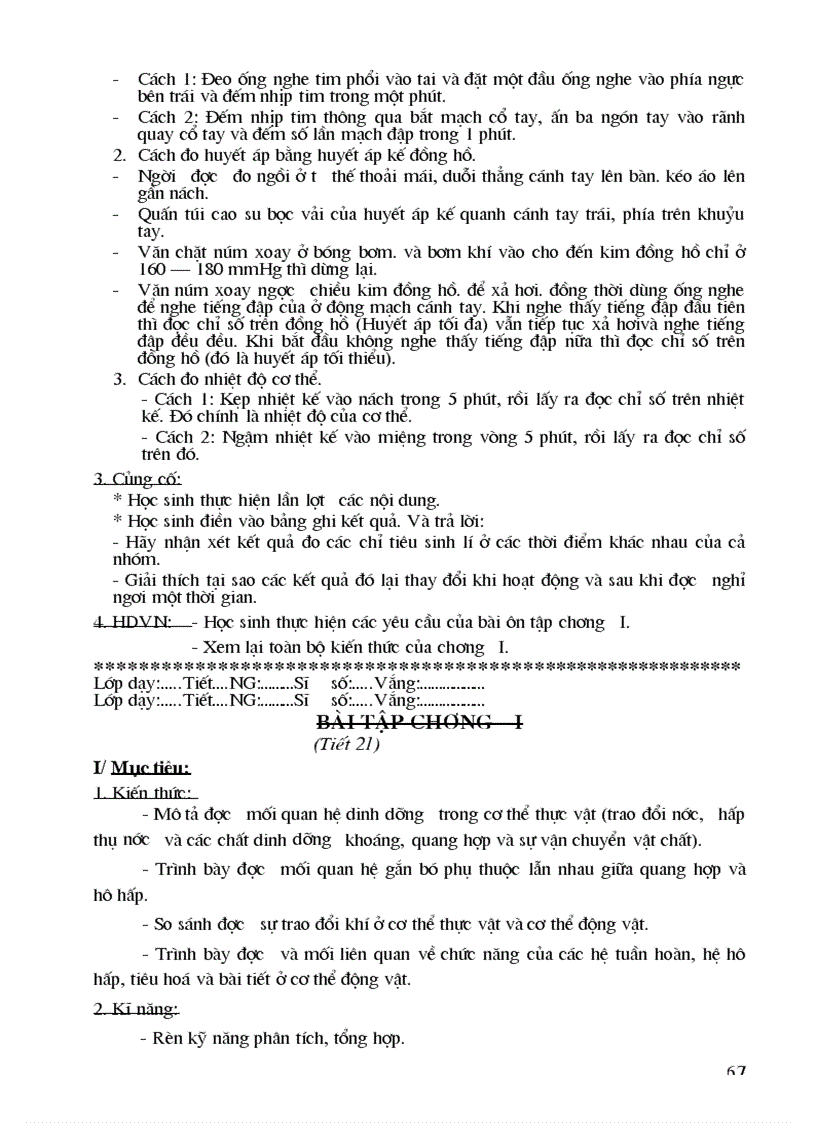 image for page Giáo án sinh học 11 CB