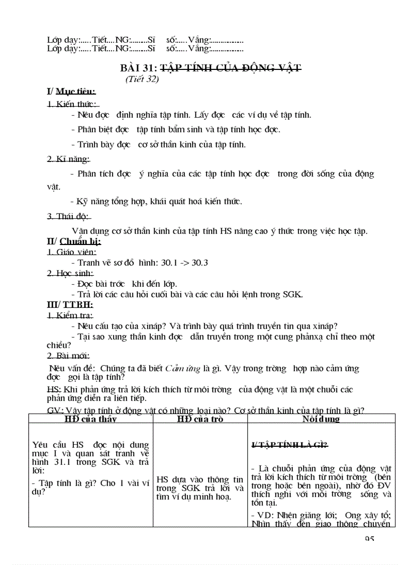 image for page Giáo án sinh học 11 CB